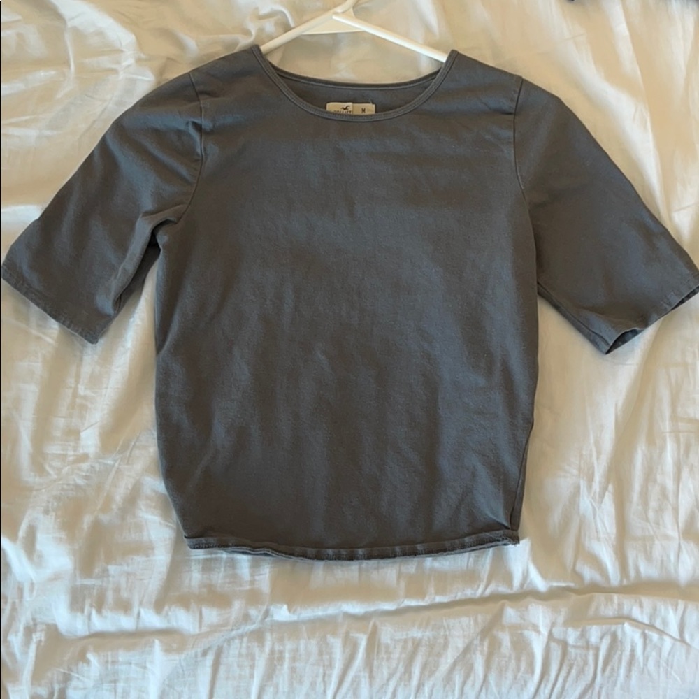 hollister grey top